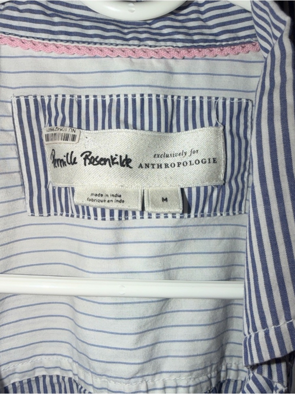 Anthropologie Maeve Pernile Rosenkilde Oversized Buttondown Shirt Size Medium - Picture 6 of 6